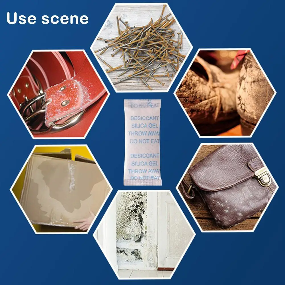 20/50/100 แพ็ค 0.5g ปลอดสารพิษซิลิกาเจลซองสารดูดความชื้นชื้นห้องครัว Living Moisture เครื่องลดความชื้น Accessorie หน้ากระเป๋า - Image 6