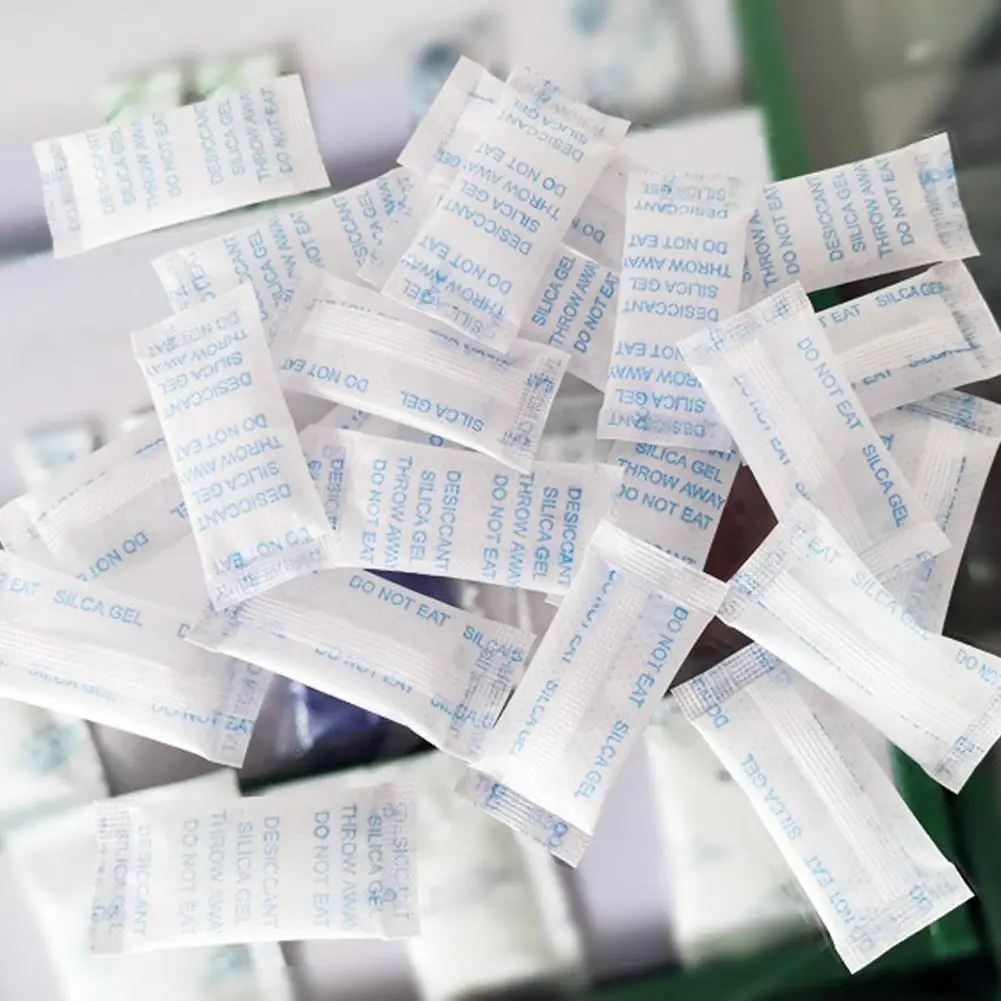 20/50/100 แพ็ค 0.5g ปลอดสารพิษซิลิกาเจลซองสารดูดความชื้นชื้นห้องครัว Living Moisture เครื่องลดความชื้น Accessorie หน้ากระเป๋า - Image 2