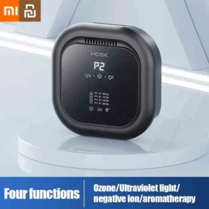 เครื่องฟอกอากาศ Xiaomi Youpin เครื่องผลิตโอโซนแบบชาร์จไฟได้พร้อมการบำบัดด้วยรังสียูวีไอออนลบเครื่องกำจัดกลิ่นควันฟอร์มาลดีไฮด์