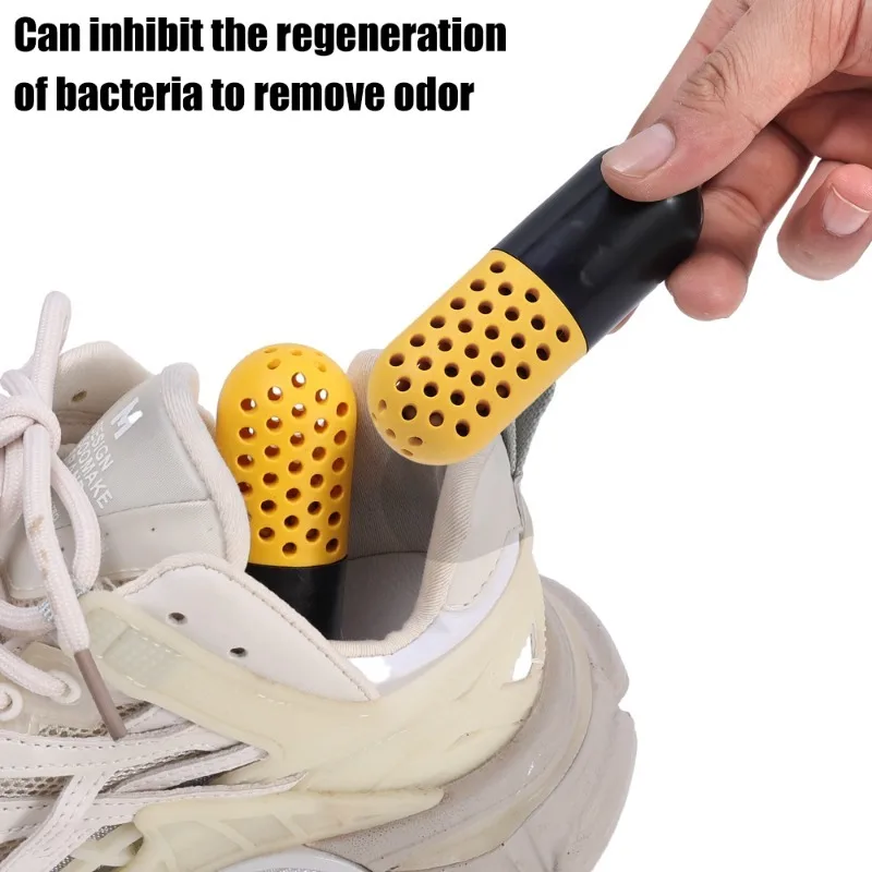 4/2ชิ้นกลิ่นแคปซูลรองเท้าระงับกลิ่นกายแคปซูลรองเท้าล็อกเกอร์ tas GYM ที่เท้าเครื่องเป่าเหงื่อระงับกลิ่นกายความชื้น - Image 2