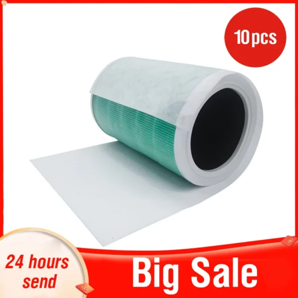 10 PCS ตัวกรอง Hepa Kimberley ไฟฟ้าสถิตผ้าฝ้าย Anti-ฝุ่นเครื่องฟอกอากาศสําหรับเครื่องฟอกอากาศ Xiaomi 2 2C 2H 2S 3 3C 3H Pro